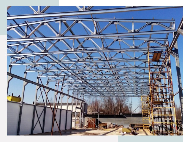 Строительство цехов в Каменка от 607 руб. под ключ