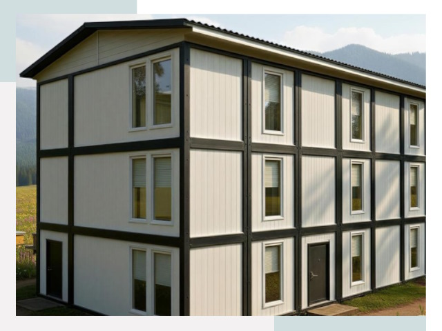 Модульные общежития в Каменке