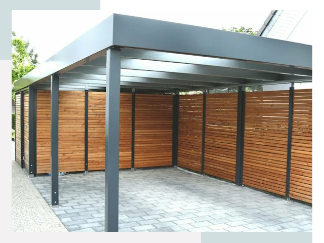 Навесы для парковки в Каменке