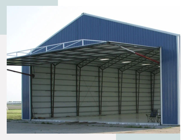 Прямо стенные ангары в Каменке