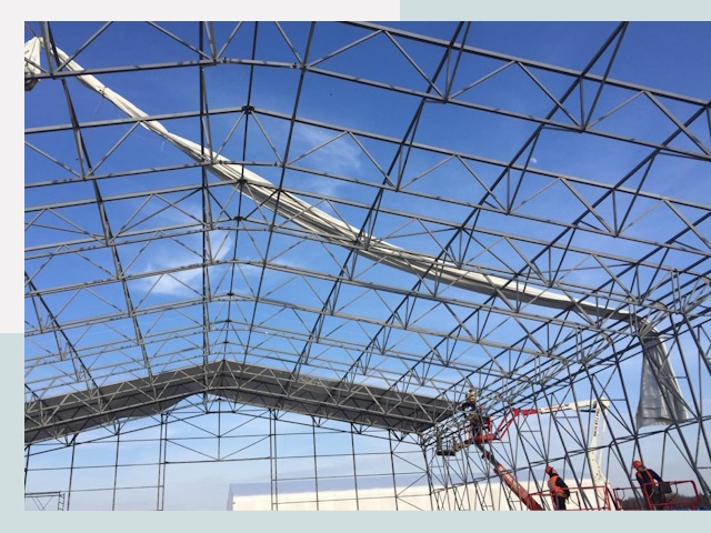 Шатровые ангары от 607 руб. в Каменке и Пензенской области