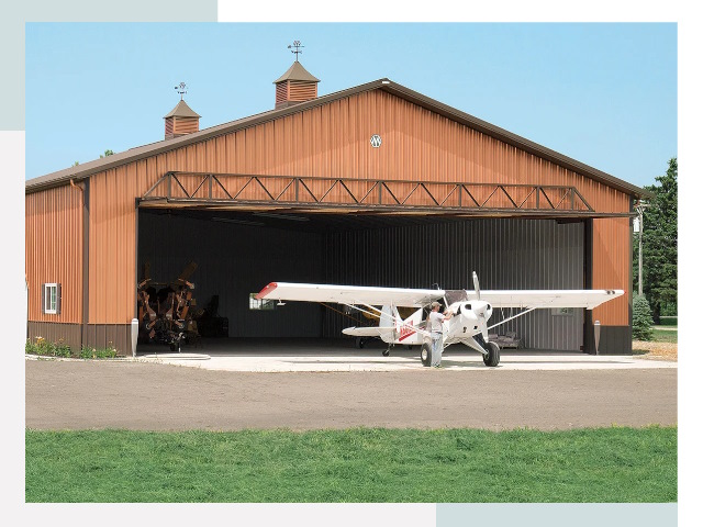 Ангары для самолетов в Каменке