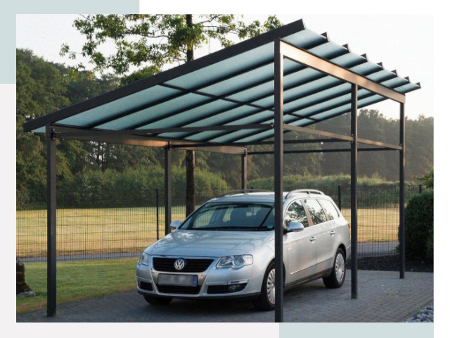 Навесы для автомобилей в Каменке