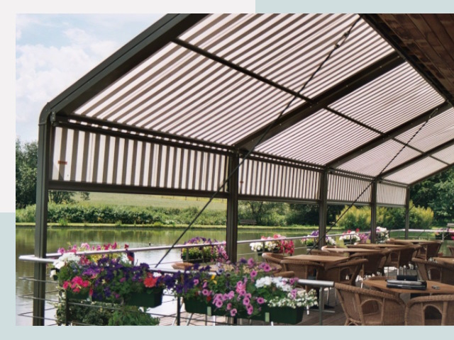 Элегантные навесы для кафе от 607 руб в Каменка