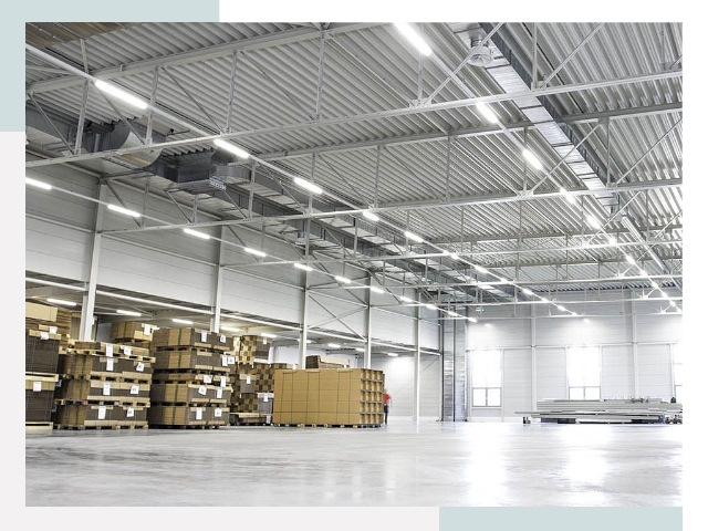 Освещение ангаров в Каменке