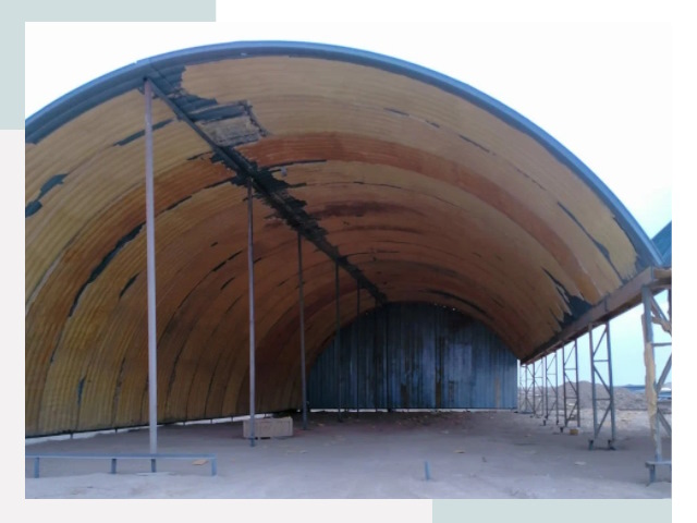 Реконструкция ангаров в Каменке