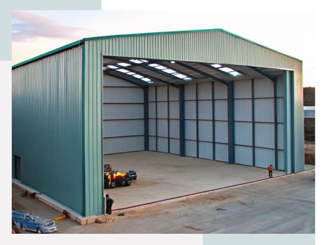 Строительство ангаров в Каменке